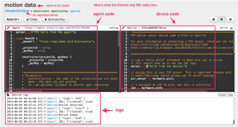 The Electric Imp IDE